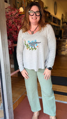 Bird Song Hand Painted Top by Hand Jive Clothing - Rebecca James Clothing