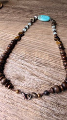 Blue Horizon Hand Beaded Necklace by RJC - Rebecca James Clothing