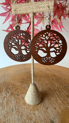 Bohemian Lightweight Wooden Earrings - Rebecca James Clothing