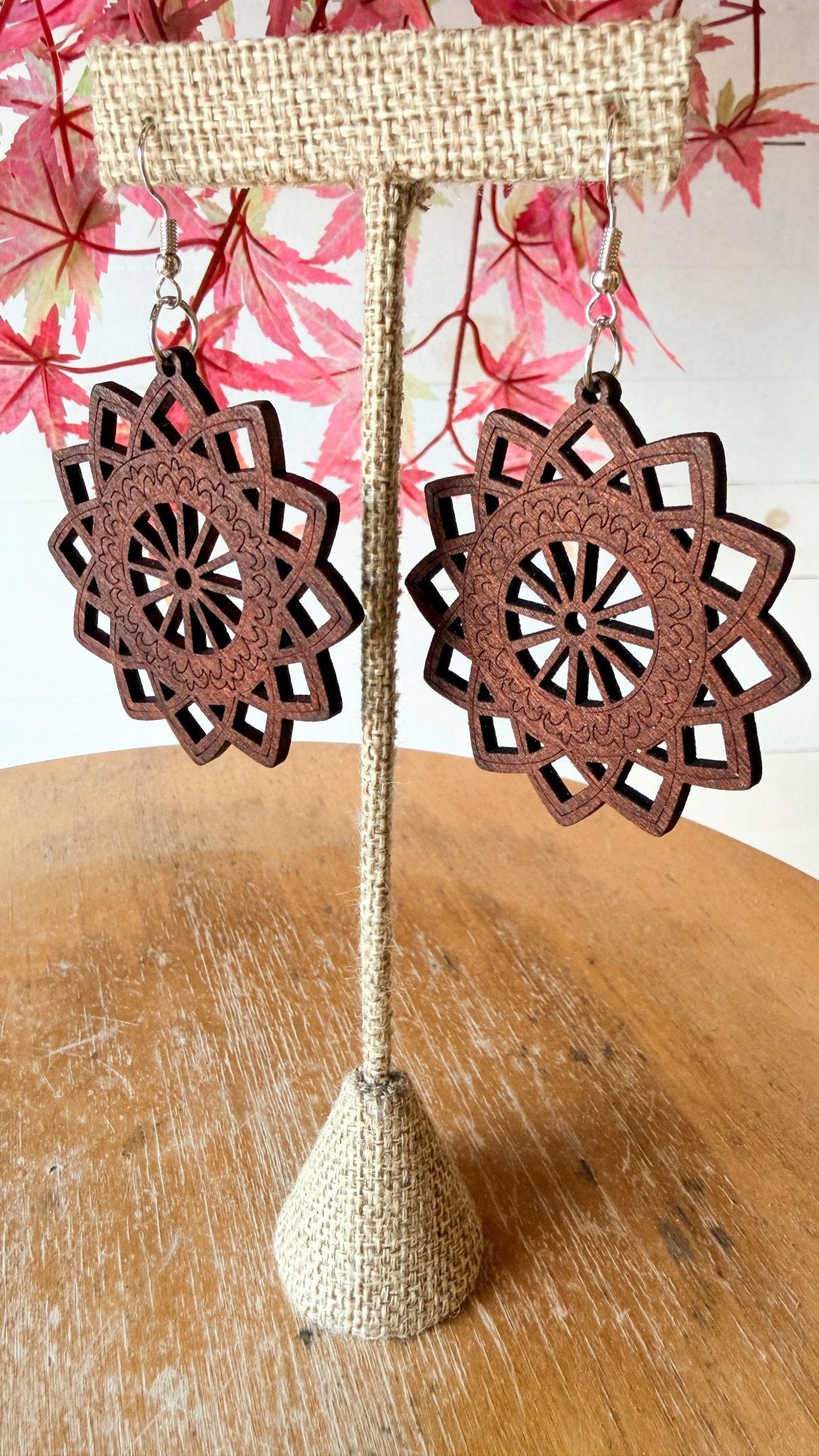 Bohemian Lightweight Wooden Earrings - Rebecca James Clothing
