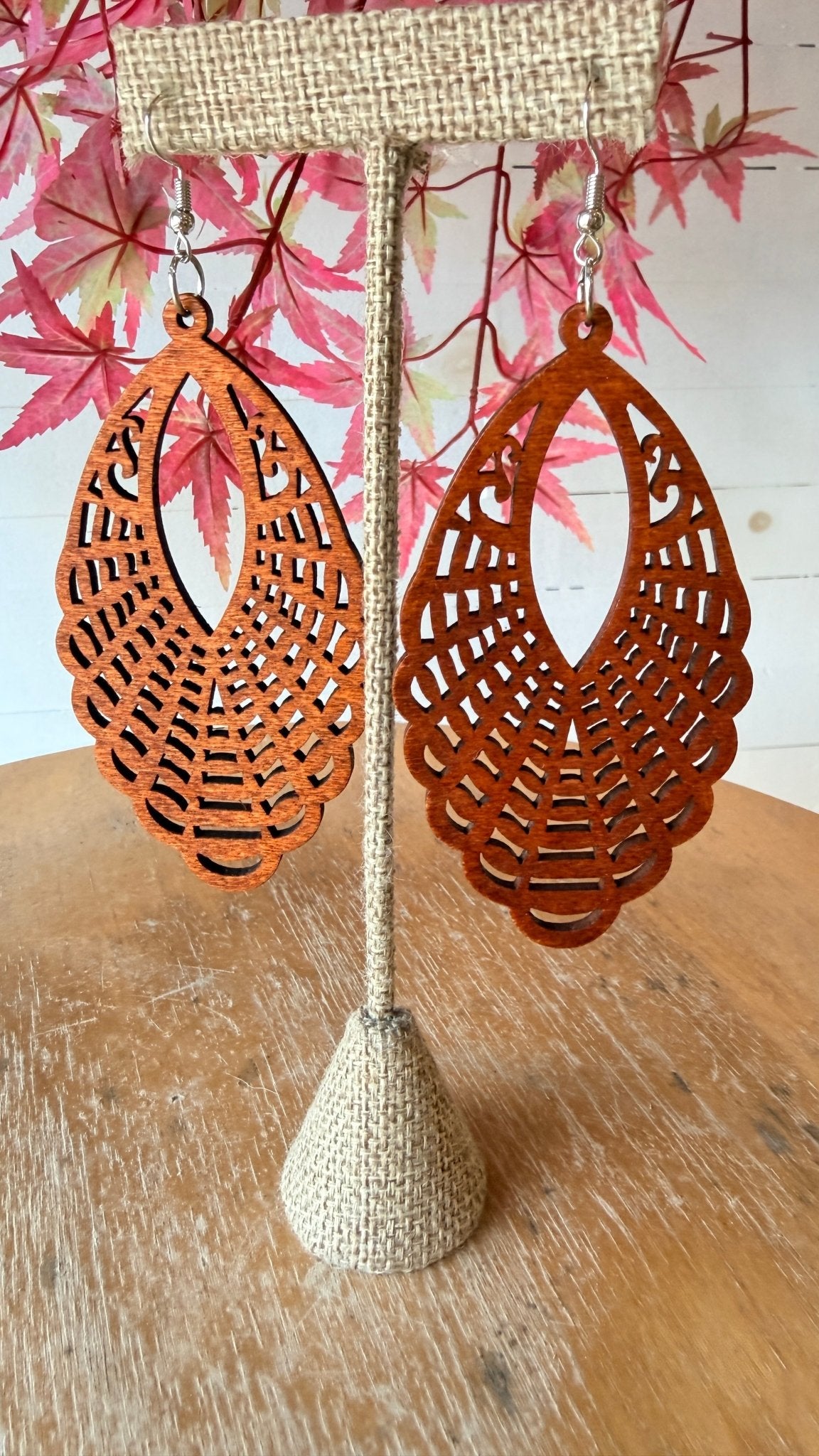 Bohemian Lightweight Wooden Earrings - Rebecca James Clothing