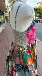 Boho Summer Patchwork Tiered Sundress - Rebecca James Clothing