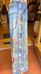 Boho Wildflower Printed Wide Leg Pants - Rebecca James Clothing