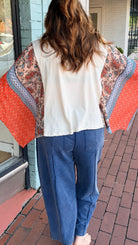 Butterfly Dreamer Boho Graphic Poncho - Rebecca James Clothing