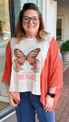 Butterfly Dreamer Boho Graphic Poncho - Rebecca James Clothing