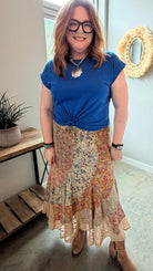 Cascading Floral Maxi Skirt - Rebecca James Clothing