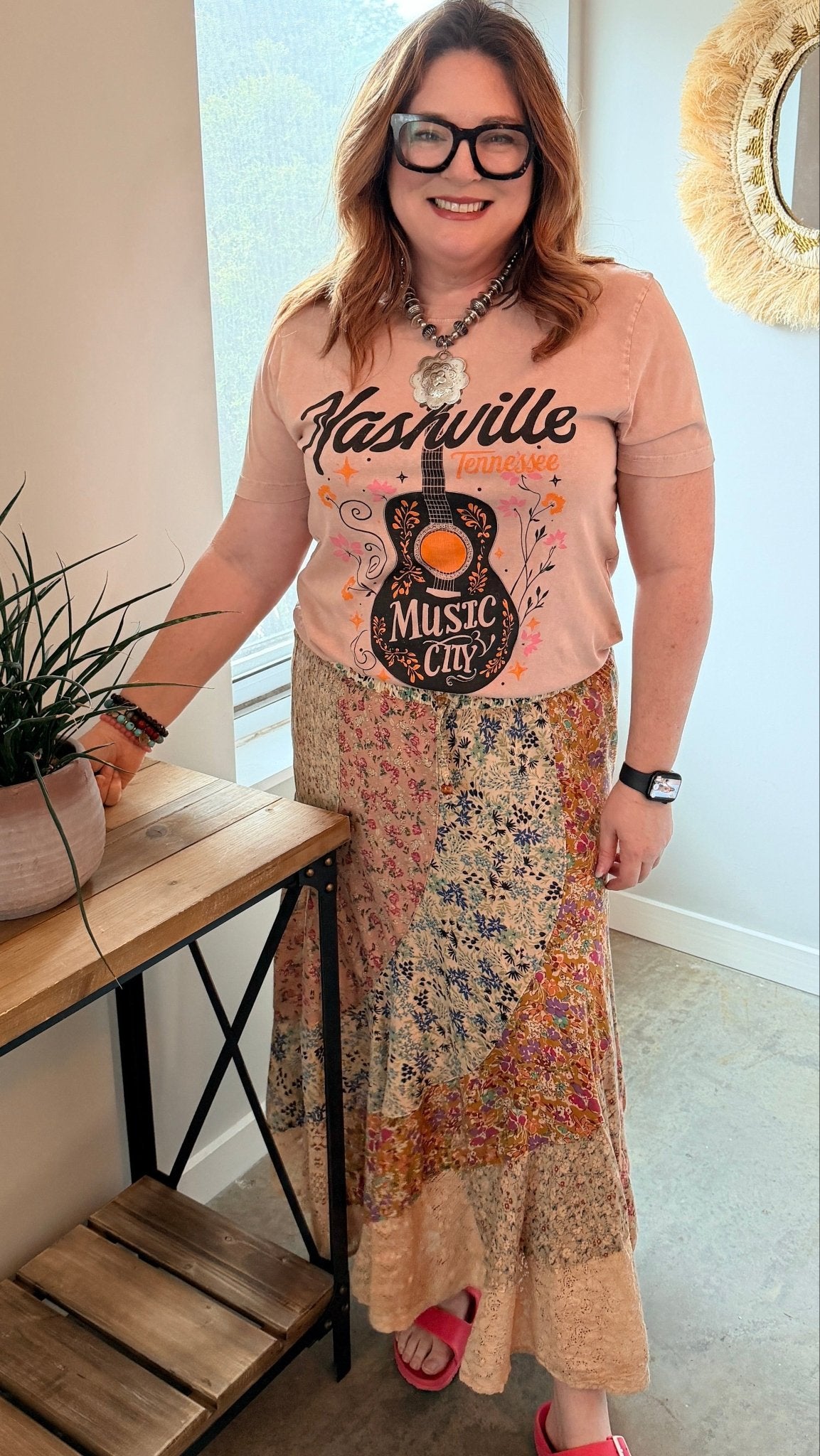 Cascading Floral Maxi Skirt - Rebecca James Clothing