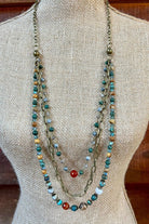 Changing Season Mixed Bead Layering Necklace - Rebecca James Clothing