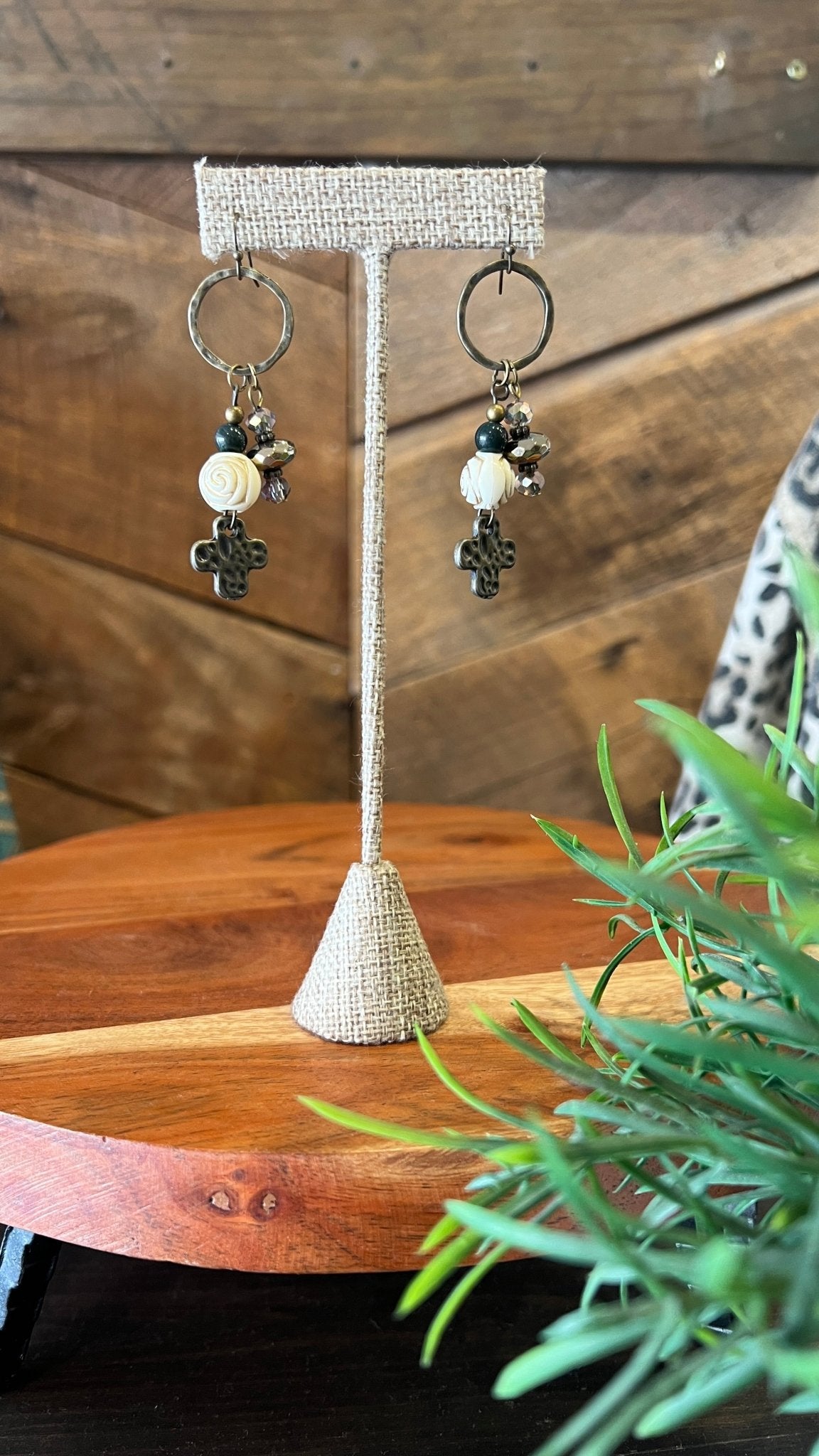 Charmed to Meet You Bronze Earrings - Rebecca James Clothing