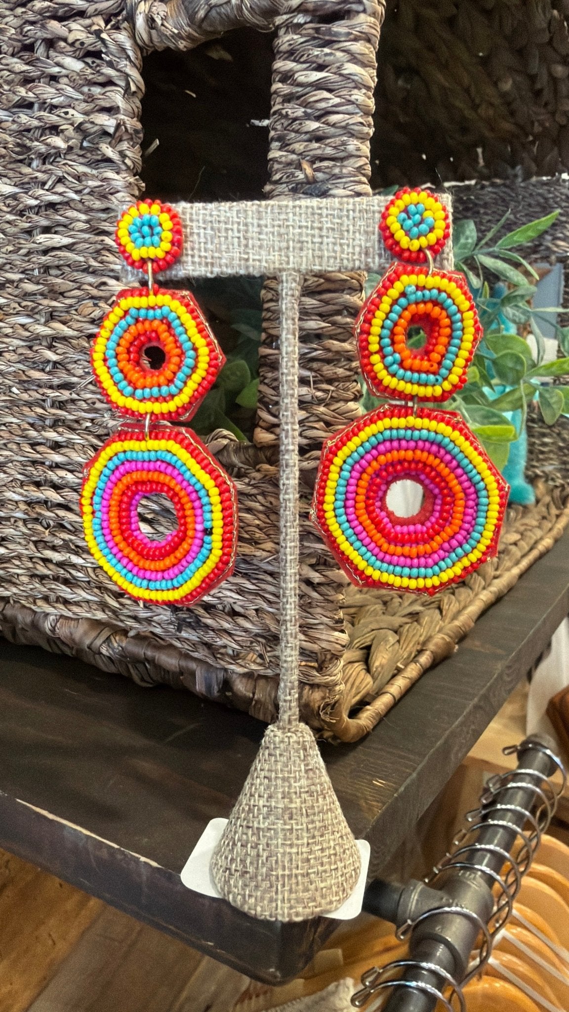 Color Pop Beaded Earrings - Rebecca James Clothing