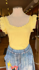 Cotton Ribbed Eyelet Tank Top - Rebecca James Clothing