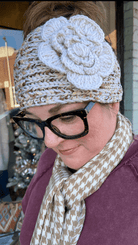 Crochet Flower Headband - Rebecca James Clothing