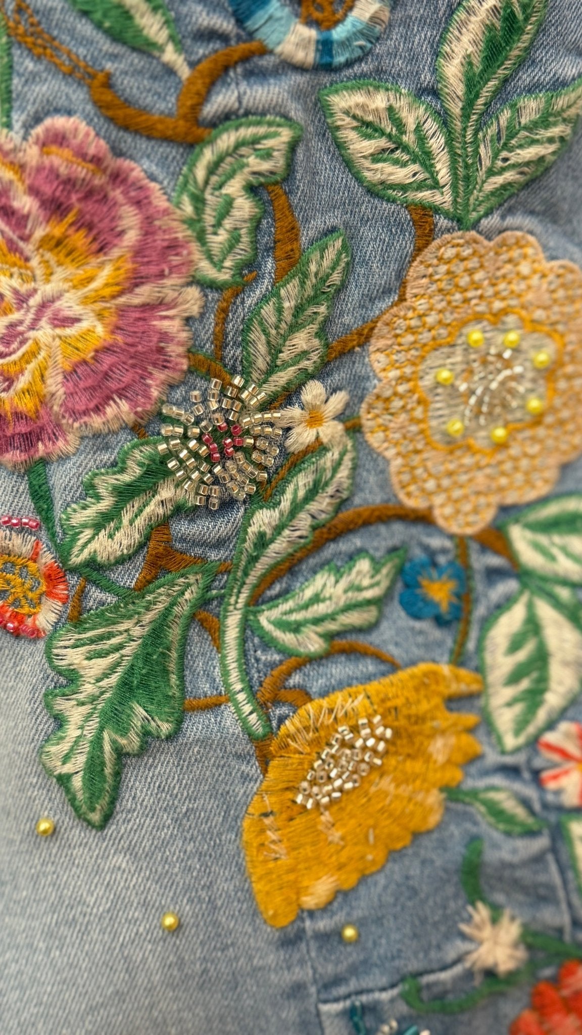 Cuff Barrel - Gardenia Foulard Driftwood Jeans - Rebecca James Clothing