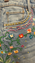 Cuff Barrel - Gardenia Foulard Driftwood Jeans - Rebecca James Clothing