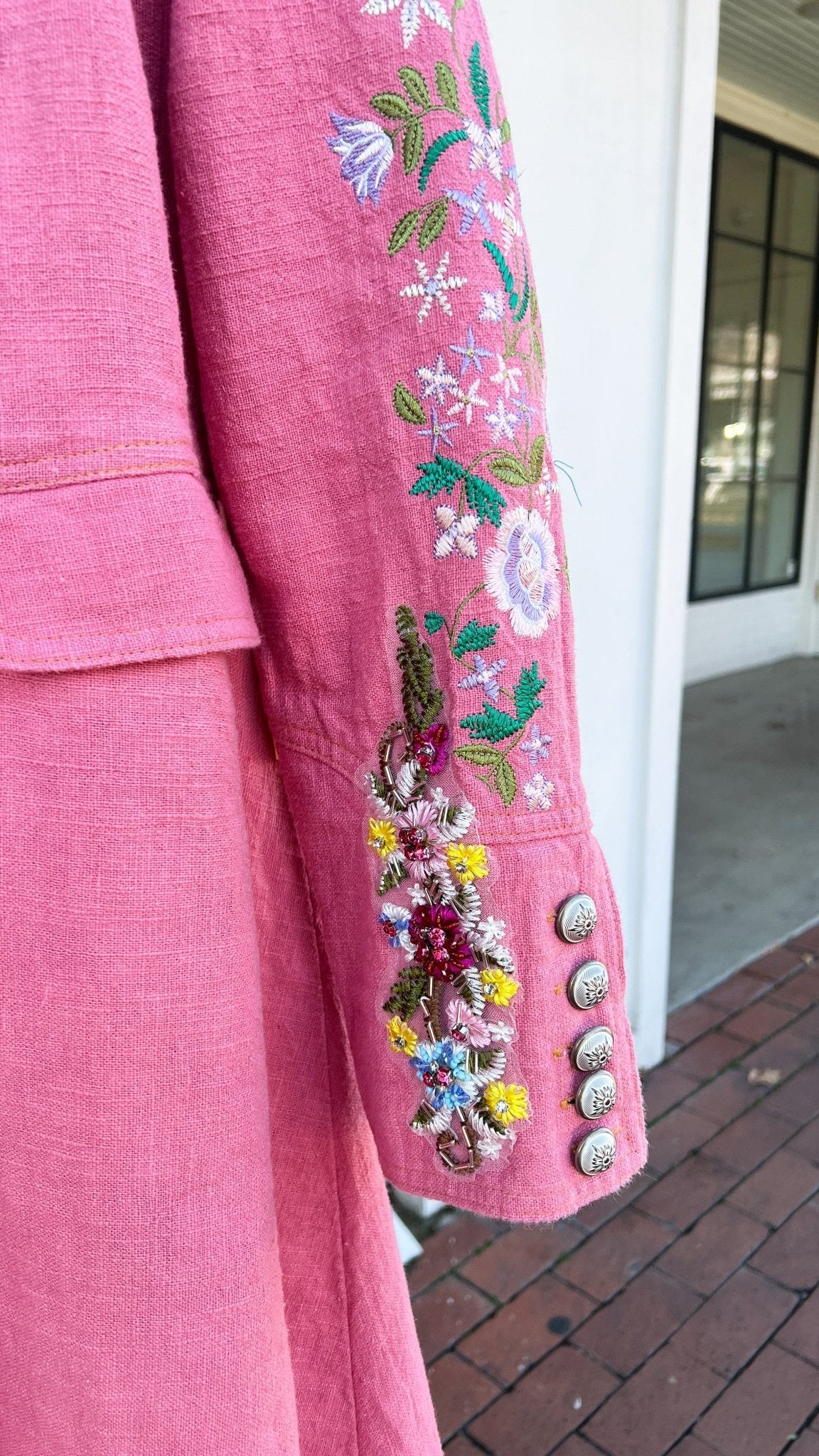 Dreaming of the City Pink Coat - Rebecca James Clothing