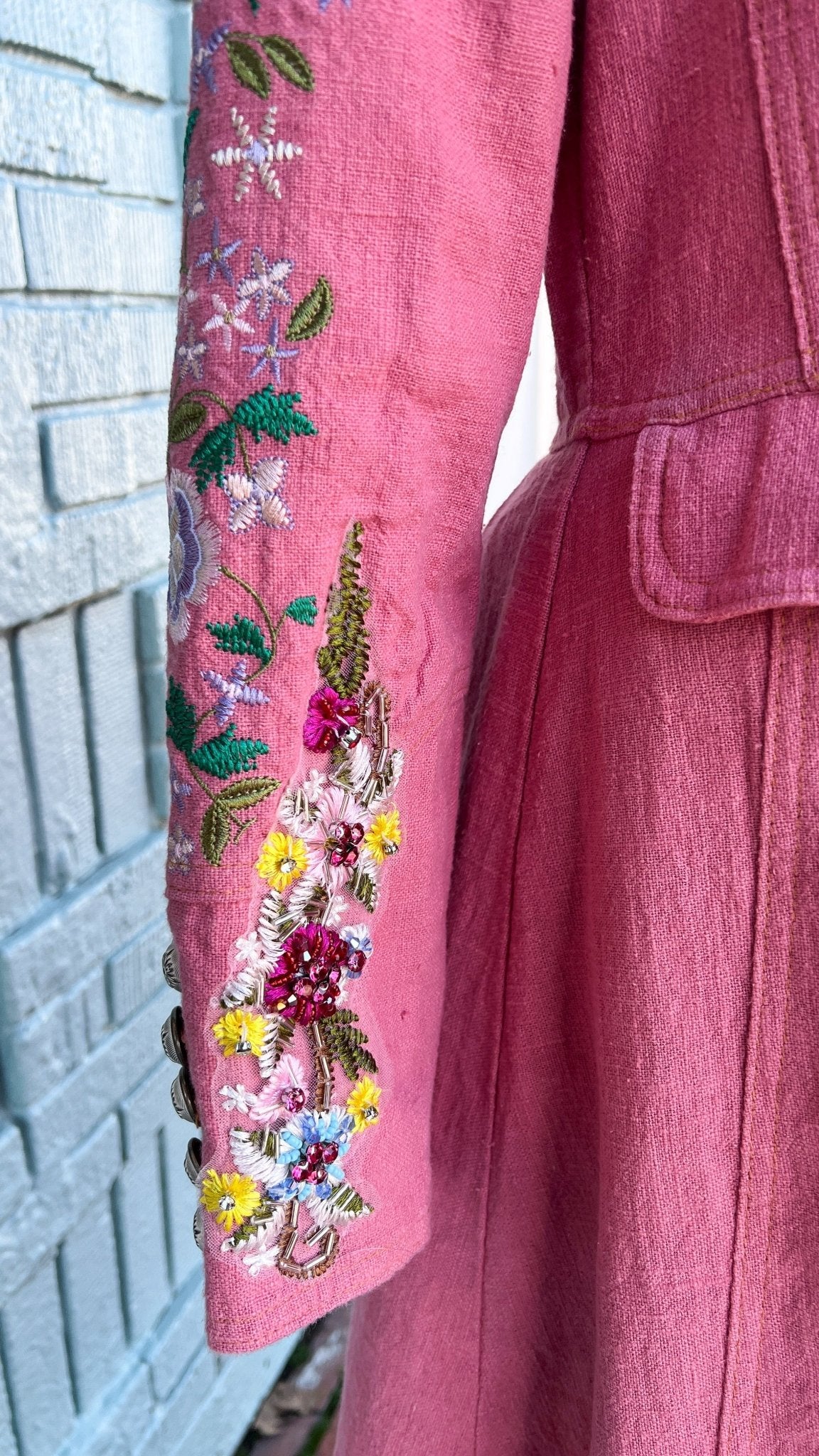 Dreaming of the City Pink Coat - Rebecca James Clothing