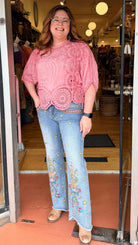 Eva Bootcut - Pocket Full of Sunshine Driftwood Denim - Rebecca James Clothing