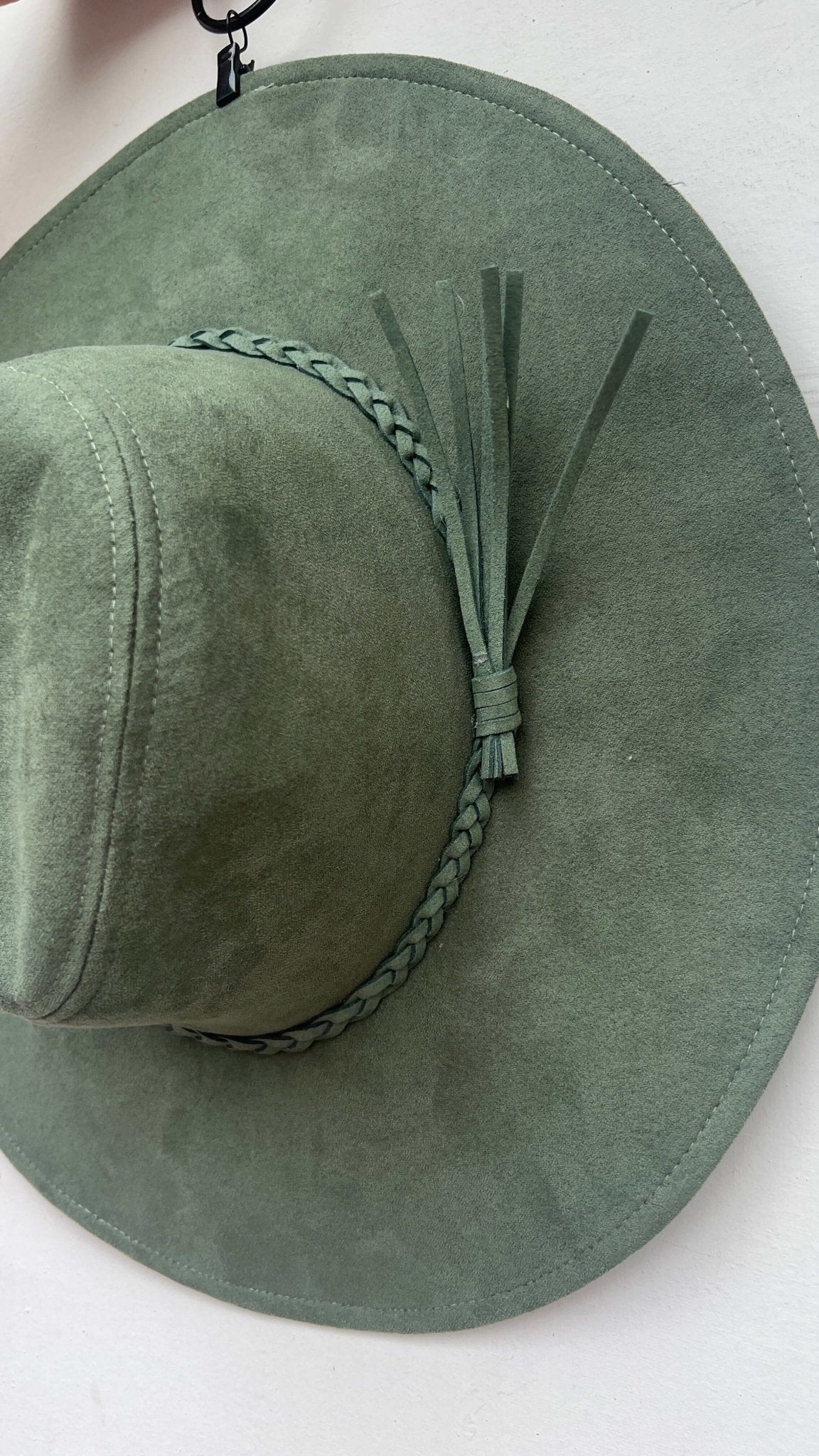 Floppy Brim Suede Hat - Rebecca James Clothing