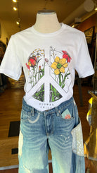 Flower Child Peace Graphic Tee - Rebecca James Clothing