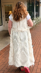 Free Spirit Ivory Textured Cotton Duster - Rebecca James Clothing