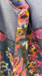 Fur Cuff Rainbow Storyteller Coat by Hand Jive - Rebecca James Clothing