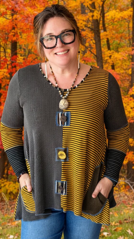 Golden Days Poppy Tunic by Hand Jive Clothing - Rebecca James Clothing