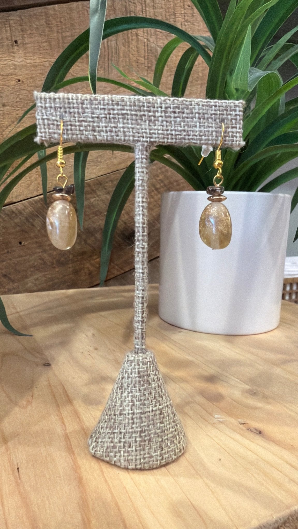 Golden Mesa Drop Earrings - Rebecca James Clothing