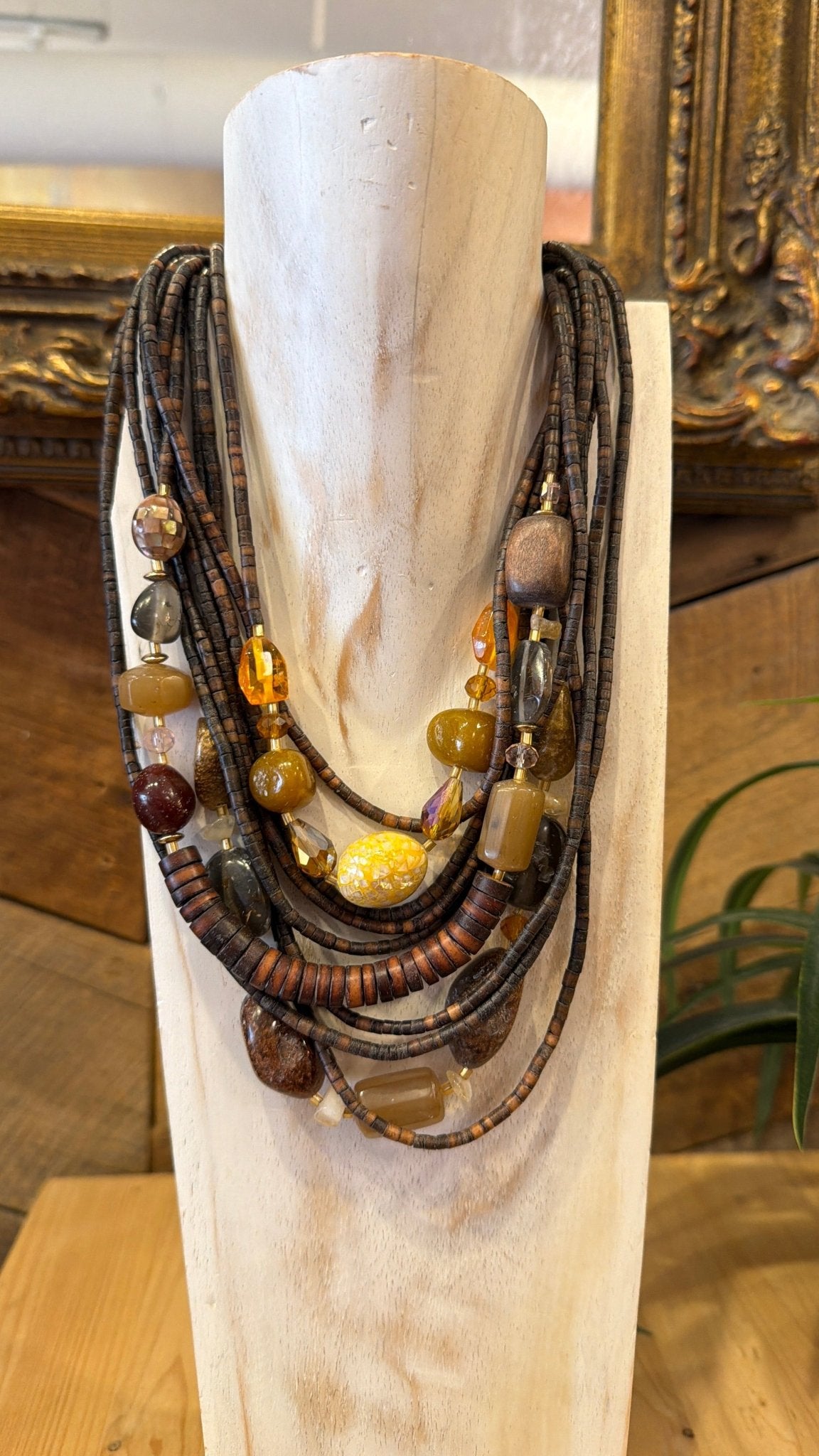 Golden Mesa Layered Necklace - Rebecca James Clothing