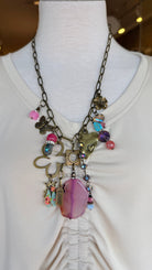 Gypsy Junk One of A Kind Charm Necklace - Rebecca James Clothing