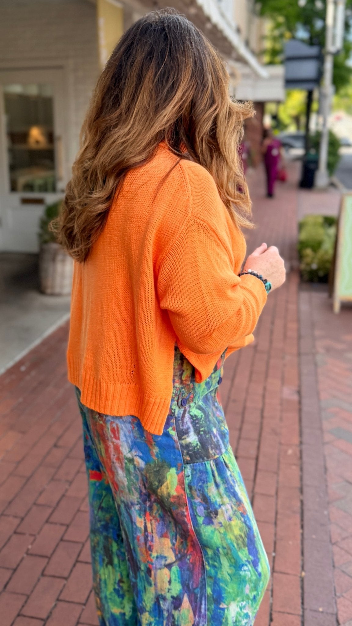 Harvest Orange Turtleneck Sweater - Rebecca James Clothing