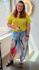 Hummingbird Flight Printed Pants - Rebecca James Clothing