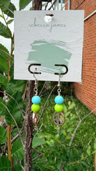 Lime Sky Silver Peace Sign Earrings - Rebecca James Clothing