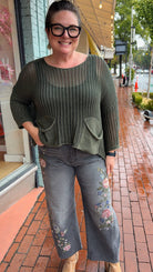 Lucy Barrel Natura Needlepoint by Driftwwod Jeans - Rebecca James Clothing