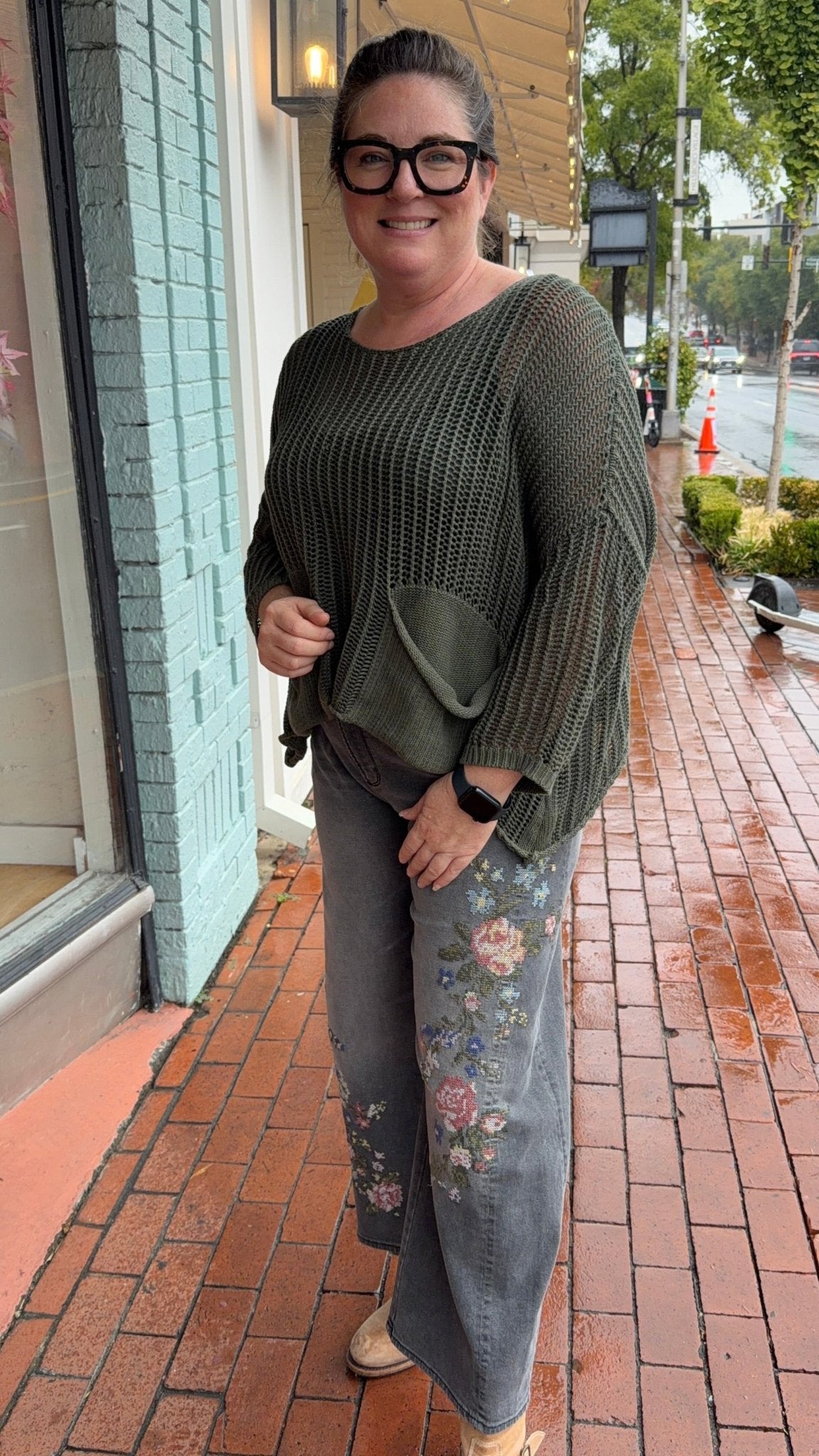 Lucy Barrel Natura Needlepoint by Driftwwod Jeans - Rebecca James Clothing