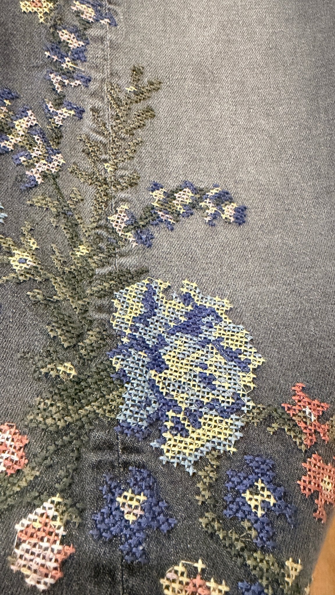 Lucy Barrel Natura Needlepoint by Driftwwod Jeans - Rebecca James Clothing