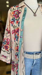 Make Your Mark Embroidered Duster - Rebecca James Clothing