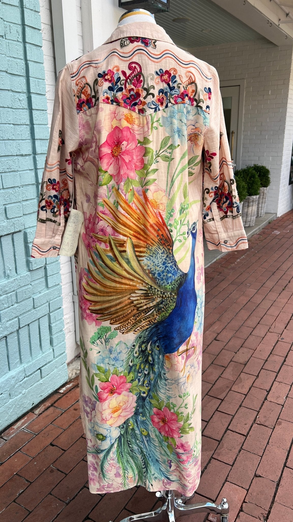 Make Your Mark Embroidered Duster - Rebecca James Clothing