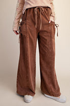 Market Mornings Brown Cotton Boho Pants - Rebecca James Clothing