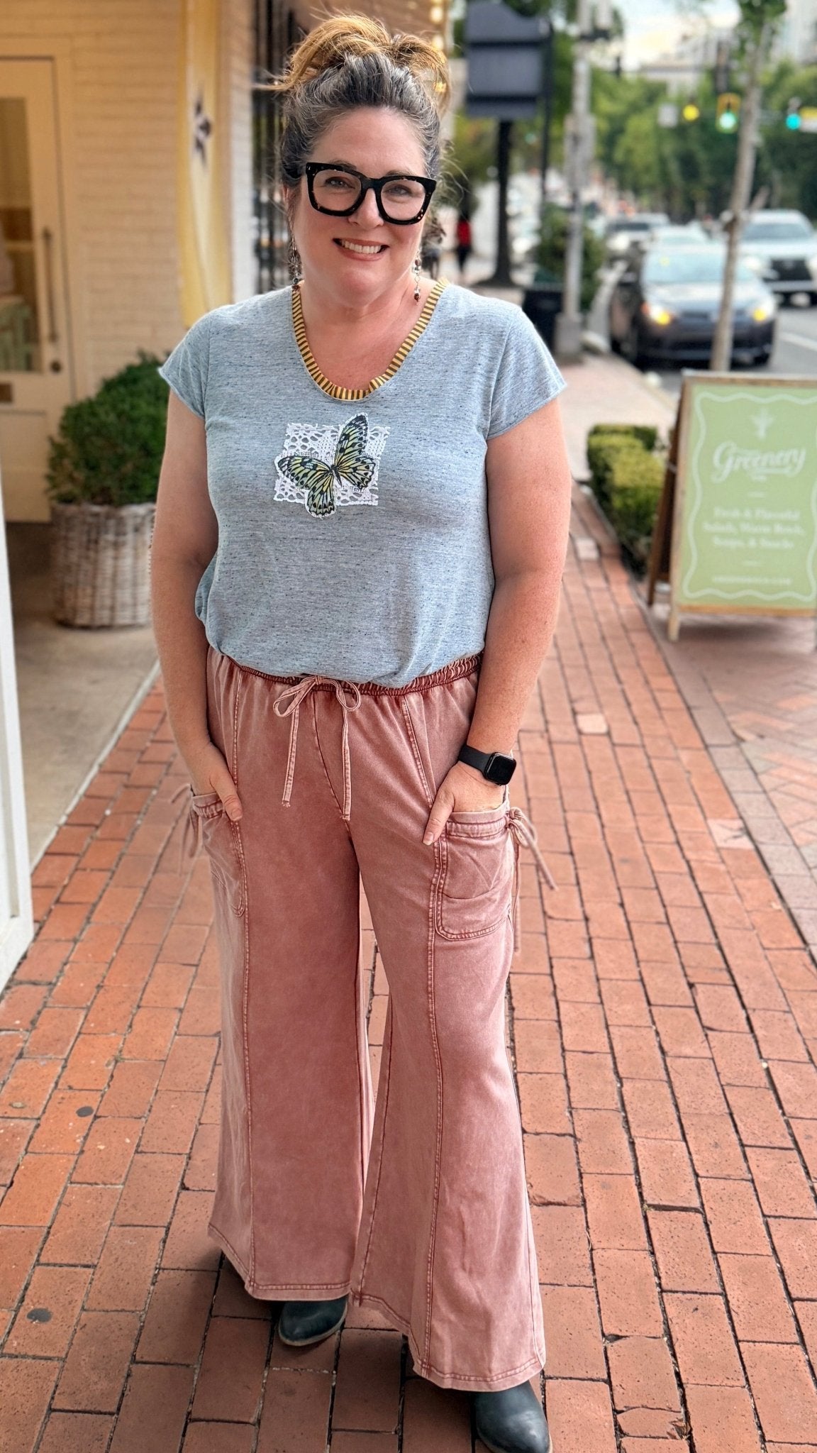 Market Mornings Mineral Rose Cotton Boho Pants - Rebecca James Clothing