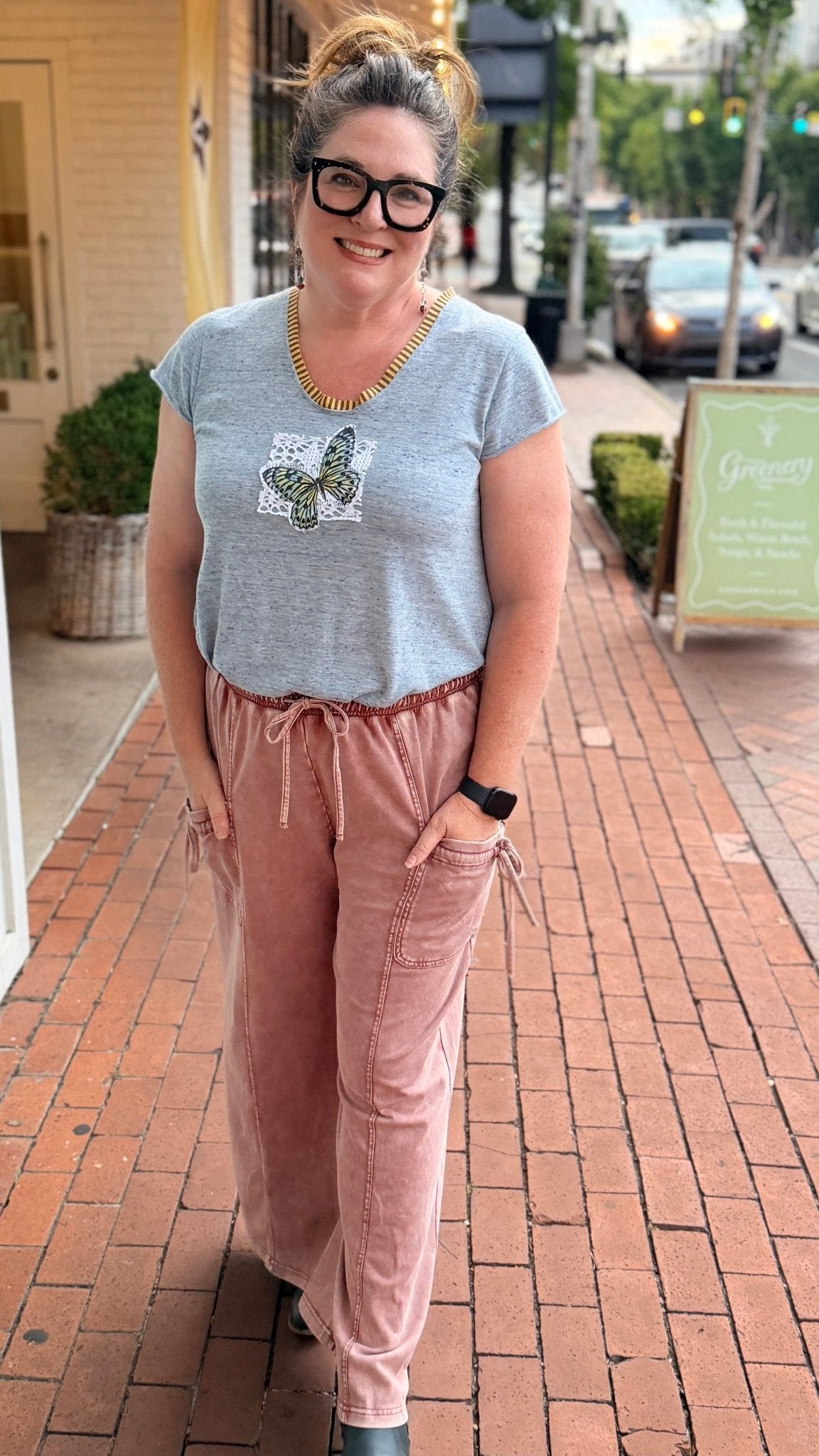 Market Mornings Mineral Rose Cotton Boho Pants - Rebecca James Clothing
