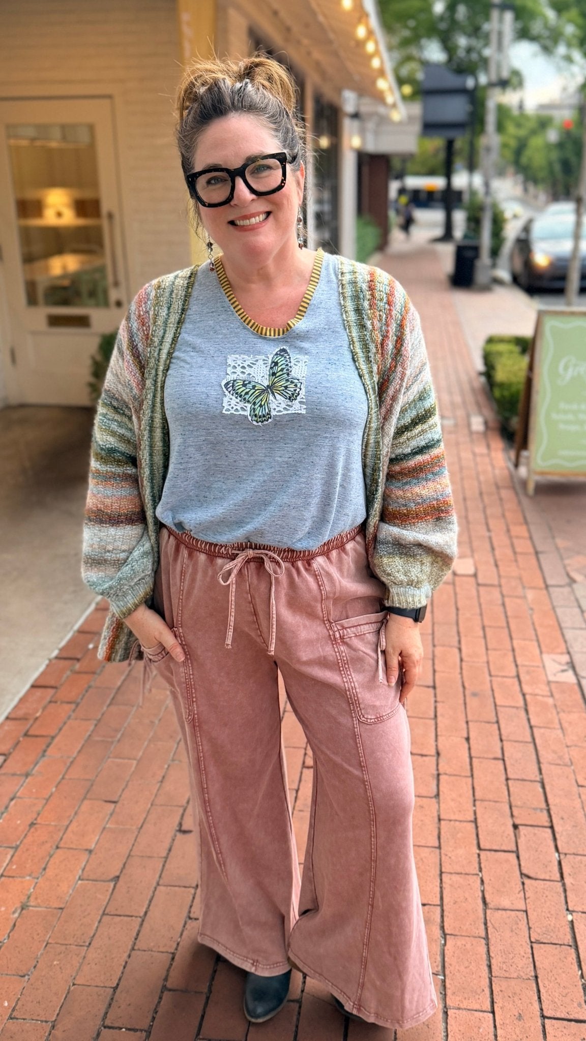 Market Mornings Mineral Rose Cotton Boho Pants - Rebecca James Clothing