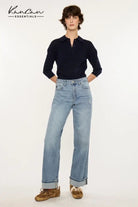 Medium Wash Comfort Stretch HIgh Rise Jeans - Rebecca James Clothing