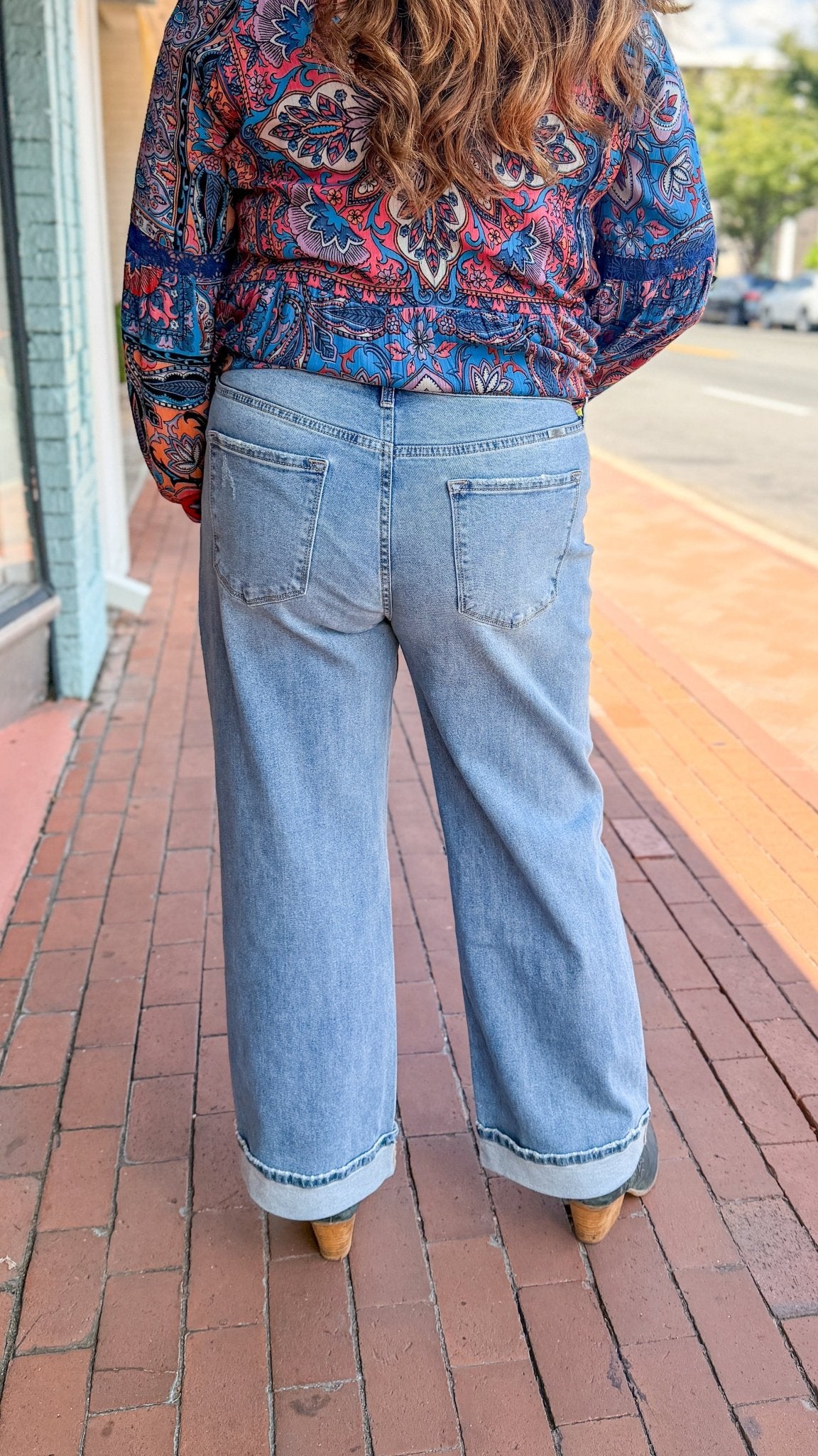 Medium Wash Comfort Stretch HIgh Rise Jeans - Rebecca James Clothing