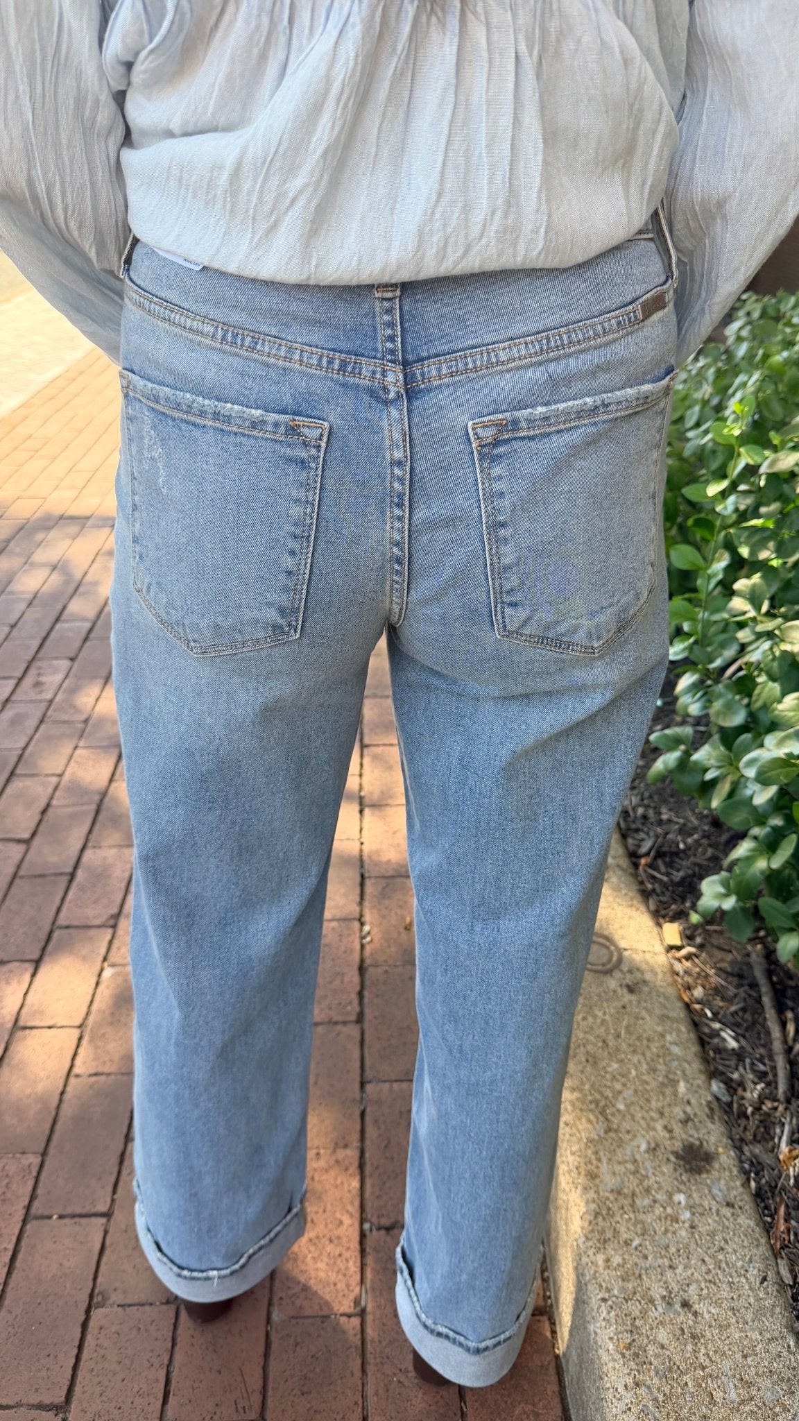 Medium Wash Comfort Stretch HIgh Rise Jeans - Rebecca James Clothing