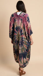 Midnight Moss Tie Die Kimono Wrap - Rebecca James Clothing