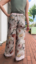 Mixed Floral Star Patch Boho Pants by POL - Rebecca James Clothing