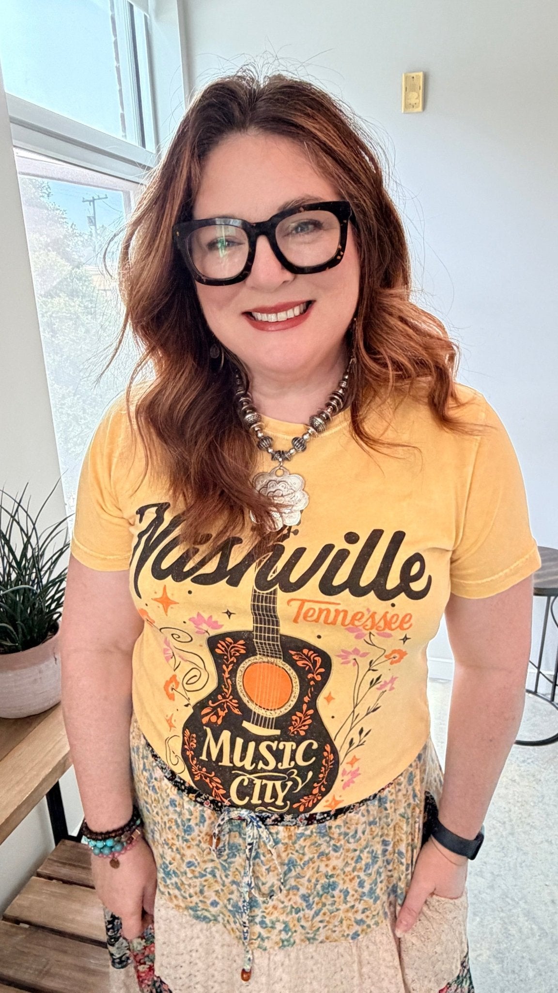 Nashville Music City Graphic Tee - Rebecca James Clothing