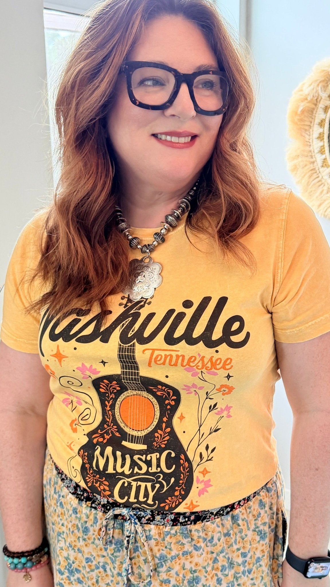 Nashville Music City Graphic Tee - Rebecca James Clothing