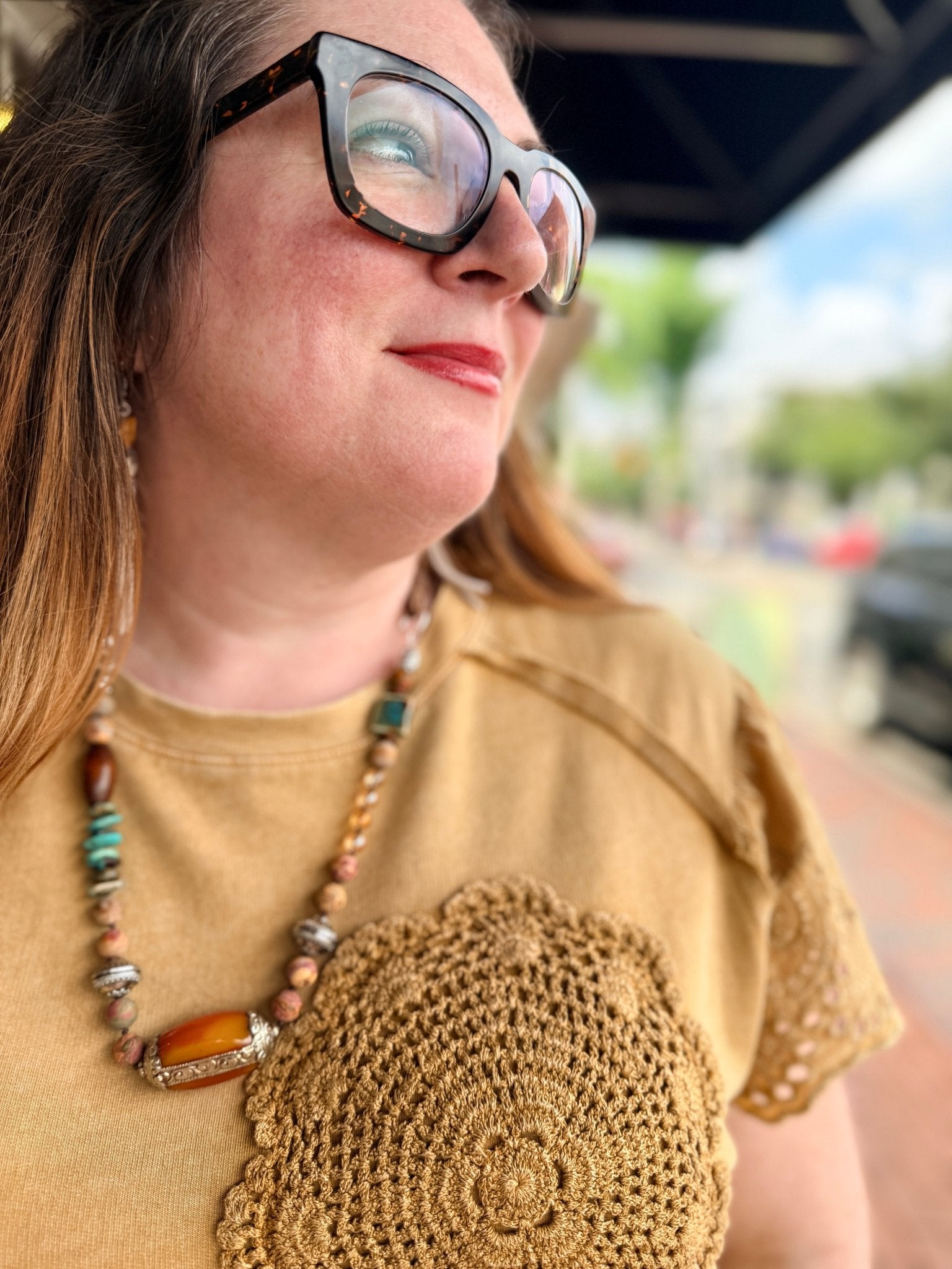 Nature's Path Hand Beaded Necklace by RJC - Rebecca James Clothing