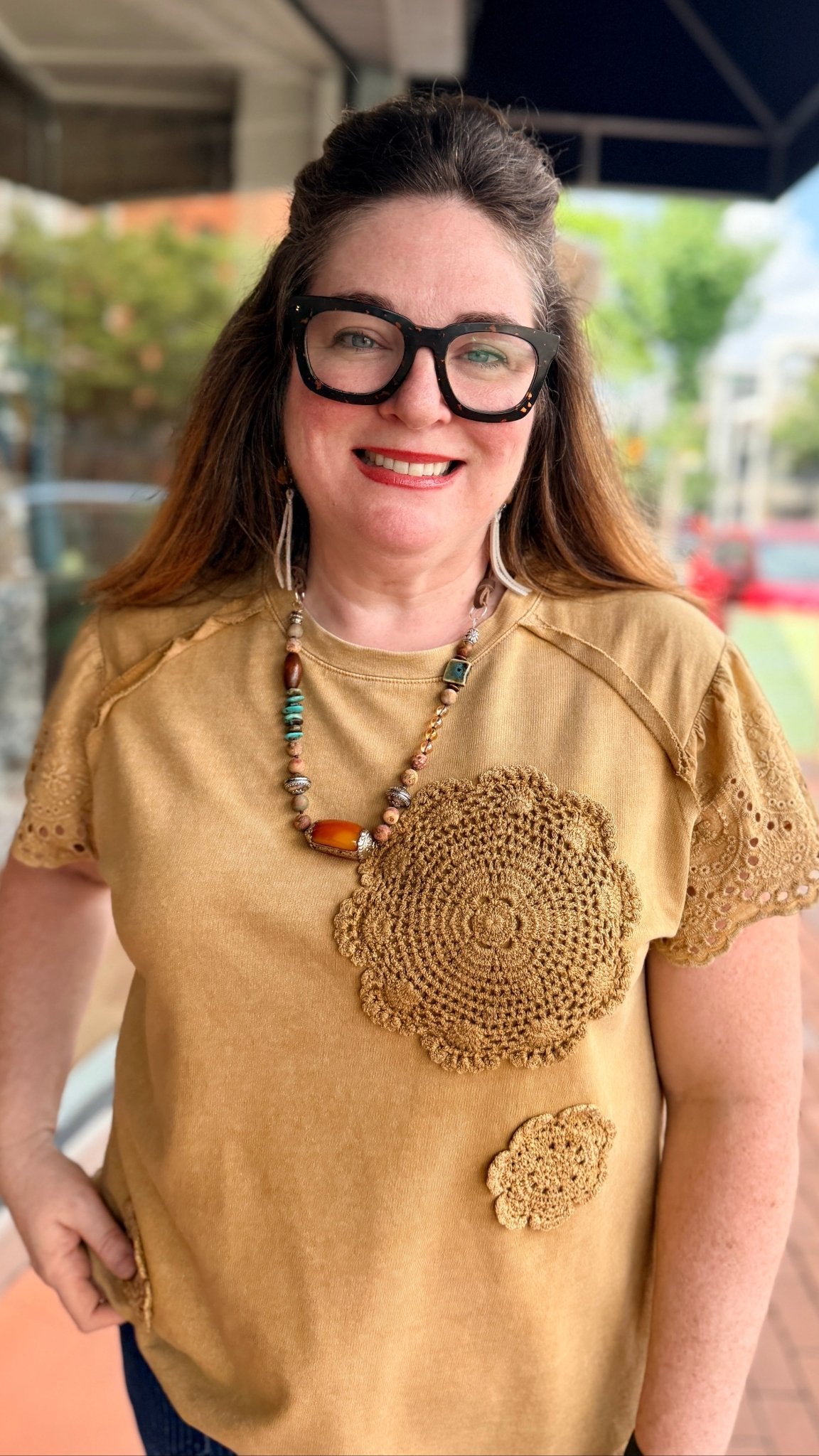 Nature's Path Hand Beaded Necklace by RJC - Rebecca James Clothing